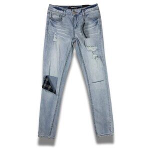 DOLLHOUSE Light Wash Distressed Skinny Jeans NWT 27